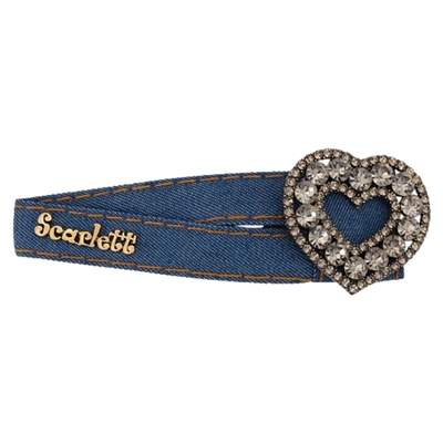 阿吉豆发夹AJIDOU发夹牛仔风