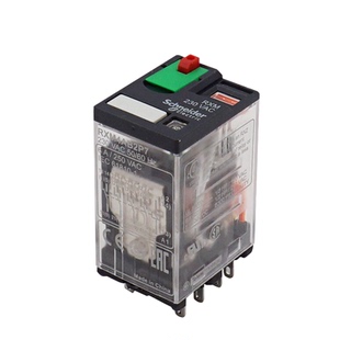 施耐德中间继电器24v交直流220v小型14脚8脚RXM2LB2BD 4LB2BD 2P7