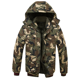 2025新款冬季迷服彩套装男加绒户外加厚工作服中长款耐磨防寒保暖