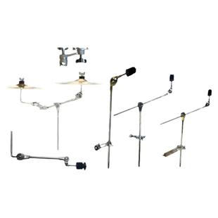 架子鼓支架配件镲片支架夹子镲片副架牛铃支架架子鼓扩展支架水镲