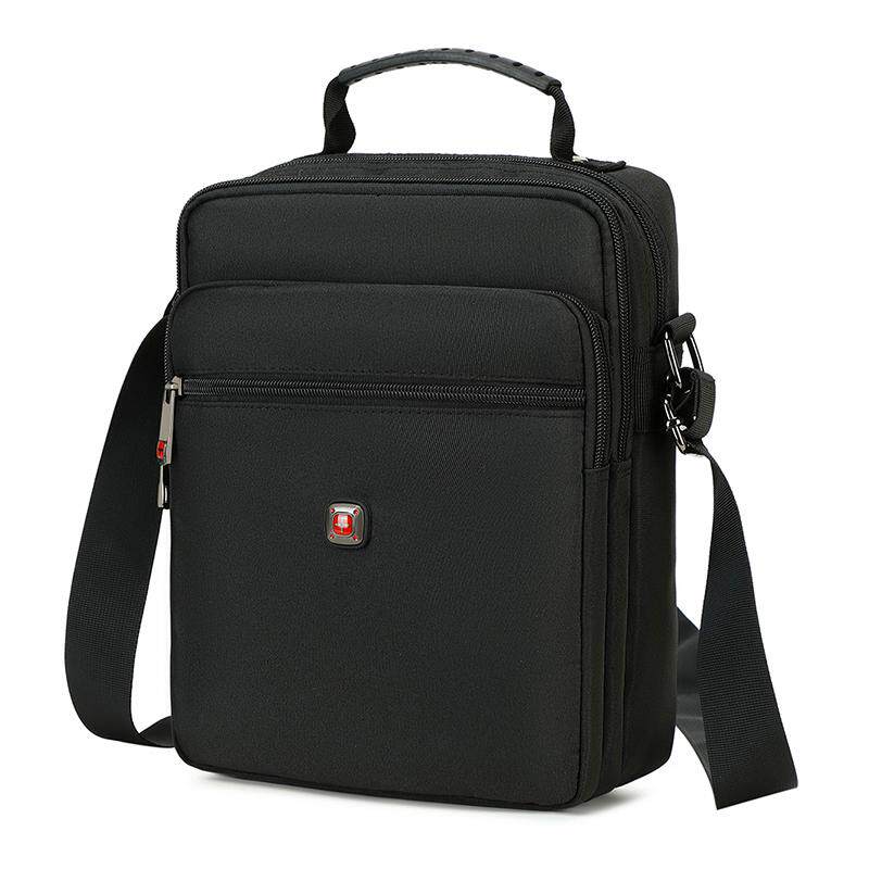 瑞士军刀男士包包牛津布防水单肩包男装包帆布斜挎包休闲迷你背包