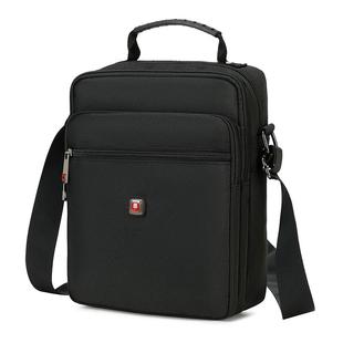 瑞士军刀男士包包牛津布防水单肩包男装包帆布斜挎包休闲迷你背包