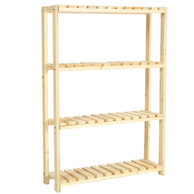 多层实木质置物架落地厨房宿舍室内简易鞋柜床头柜排骨书架子定制