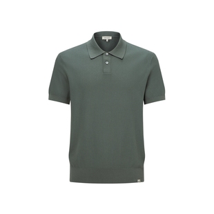 GENTSPACE2025夏新品针织拼接简约时尚都市通勤休闲短袖POLO衫T恤