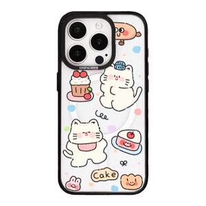 帕尔美UNI PALMIER可爱猫咪适用iPhone15promax手机壳苹果新款14pro磁吸透明保护套13可爱创意防摔高级感