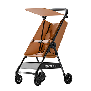 热豹T1遛娃推车可坐可躺一键收车口袋推车轻便可登机外出旅行神器