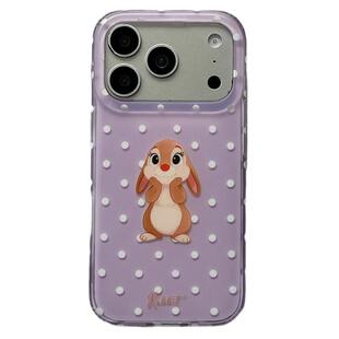日韩ins少女紫色波点桑普兔适用苹果17Promax手机壳iphone16pro新款17小众15pro高级感15pm创意17pro磨砂全包