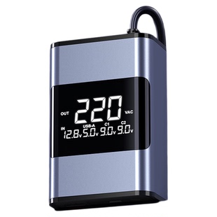 新型车载逆变器12v24v转220v大功率逆变转换器汽车充电器快充插座