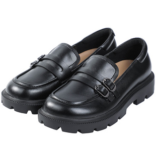 Dr.Kong江博士童鞋秋款女童公主礼仪鞋学生演出黑色皮鞋