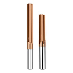 65度涂层钨钢直槽铰刀整体硬质合金超硬直槽绞刀H7 H8加长100 150