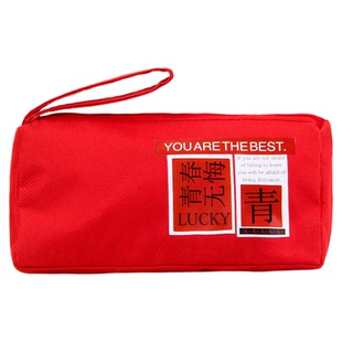 笔袋定制礼品小学生创意铅笔盒儿童简约大容量帆布手提文具袋奖品