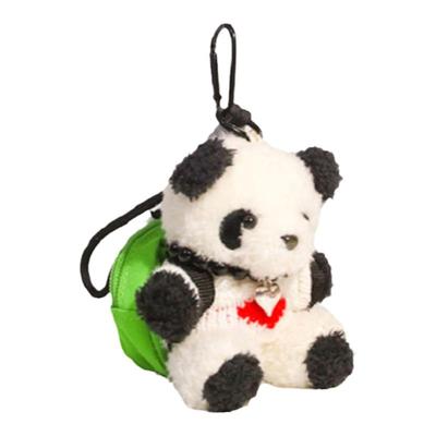 可爱熊猫公仔毛绒包包挂件
