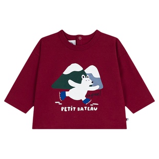 【2025秋冬】Petitbateau小帆船婴幼儿长袖T恤衫A0EDV