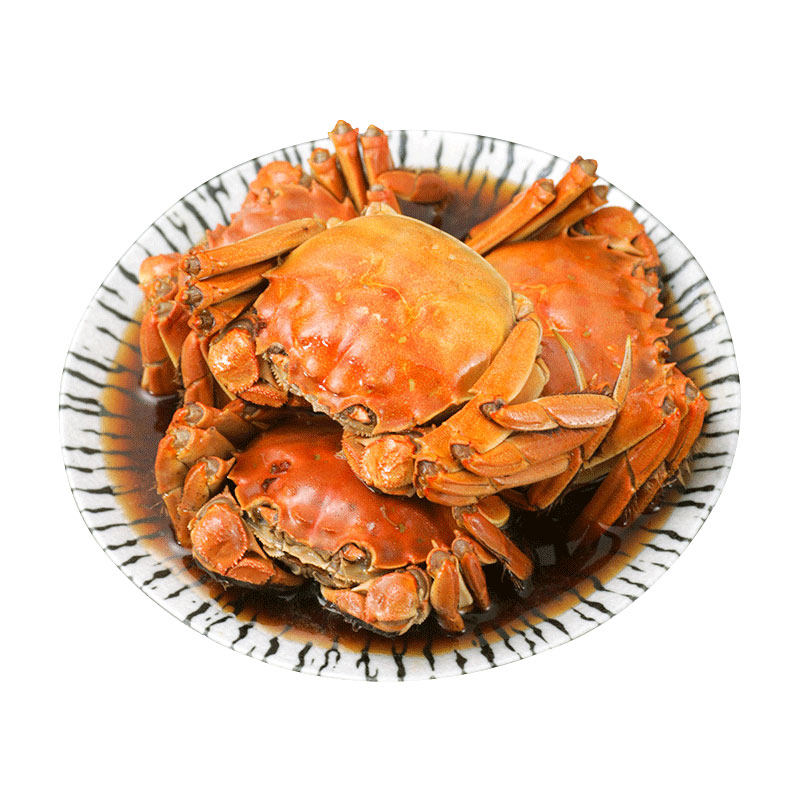 花雕酒熟醉大闸蟹呛螃蟹即食醉蟹