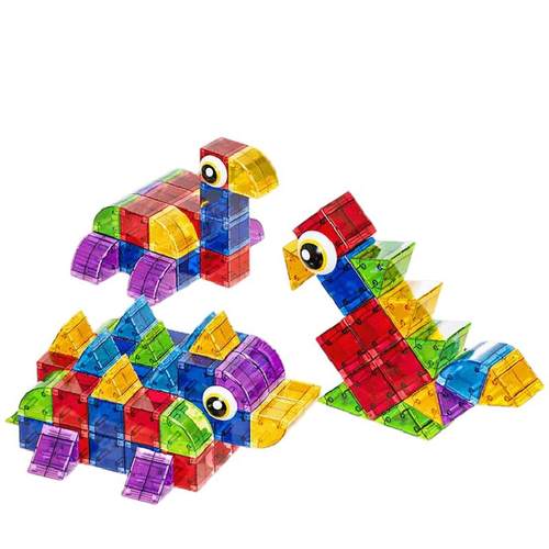 纽奇磁力积木块磁吸铁立体方块几何拼装全套百变早教益智儿童玩具