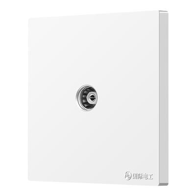 国际电工暗装电视插座闭路TV面板
