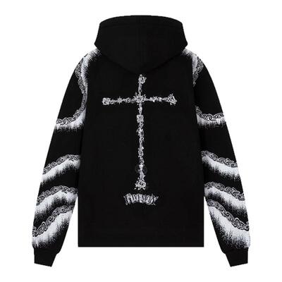 GIVENCHY纪梵希 秋冬新品男士印花套头长袖休闲连帽卫衣 301604