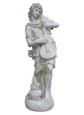 仕女入户雕塑音乐天使