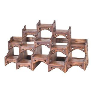 中式桌面实木博古架茶壶紫砂壶手办架收纳架茶室展示架多宝阁摆件