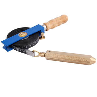 量油尺 青县木柄碳钢量油尺 量油尺带5/10/15/30米油库石油测油尺