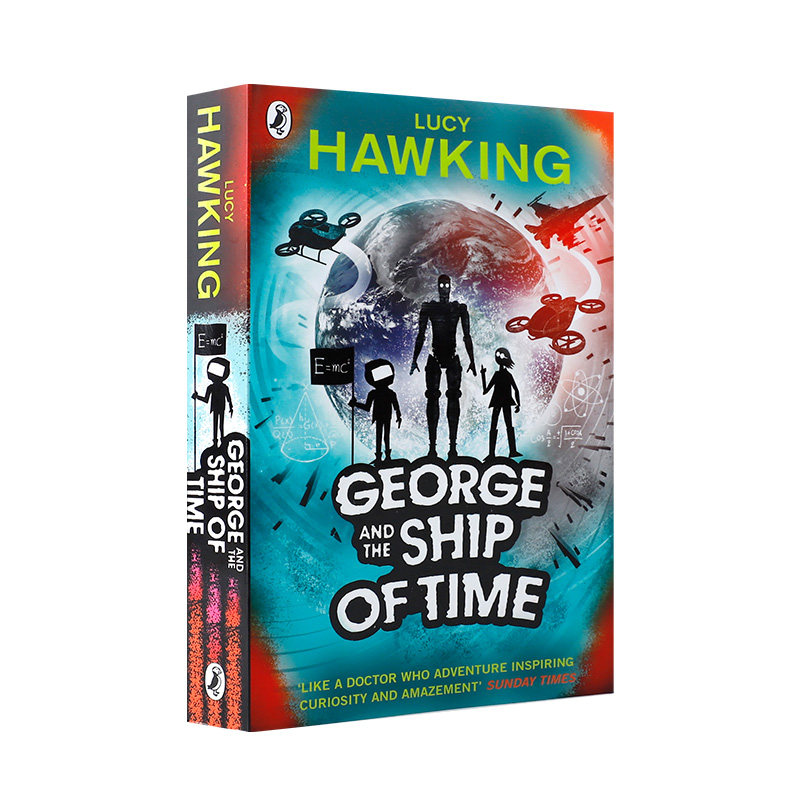 英文原版乔治的秘密钥匙#6:乔治的宇宙时间飞船George and the Ship of Time史蒂芬·霍金 儿童科学启蒙科幻冒险故事桥梁章节