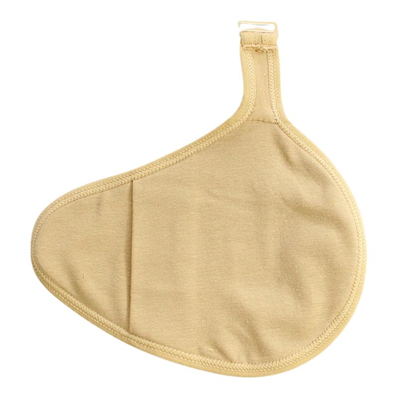 挂钩纯棉义乳专用保护套硅胶草籽乳胶假乳房假胸套子加长形螺旋形