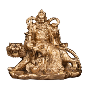 财神爷摆件家用客厅店铺财神像公司办公室招财文财神武财神关公像