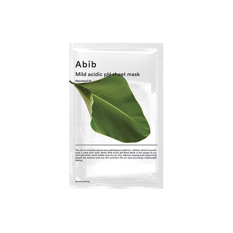韩国Abib弱酸性ph面膜鱼腥草舒缓复活草水库补水保湿谷胱甘肽提亮
