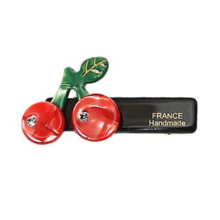 个性创意水果醋酸发夹少女心前额侧边刘海边夹发卡日韩甜美头饰