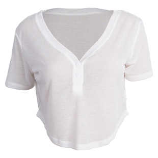 DCW运动t恤女宽松显瘦短袖休闲上衣跑步训练轻薄短款健身瑜伽罩衫