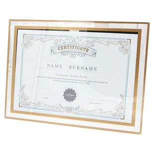 a4水晶玻璃荣誉证书奖状裱框授权书创意挂墙会员证聘书毕业结业证书制作高档荣誉牌定制收藏证书摆台奖牌