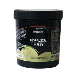 博多家园哈密瓜果泥果酱奶茶店专用冰粥刨冰配料哈密瓜果酱1.3kg