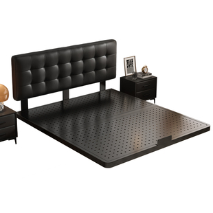 铁艺床现代简约1.8米双人铁床加固加厚单人不锈钢铁架床悬浮床架