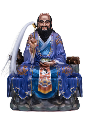 鬼谷子神像树脂仿铜供奉摆件