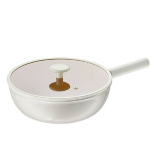 Jeetee吉特陶瓷炒锅有钛不粘煎炒锅家用炒菜锅平底锅煤气灶电磁炉