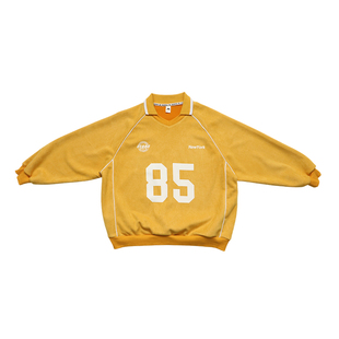 Q宝家童品2月新款 男童美式卫衣2026春款儿童polo领长袖T恤上衣潮