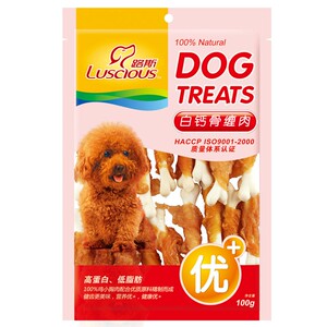 路斯优加狗狗宠物零食磨牙棒鸡胸肉干洁齿骨成幼犬鸡肉软丝4000G
