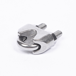 304 316不锈钢钢丝绳卡头夹头U型日式猫爪形锁绳扣M2 3 4 5 6 8mm