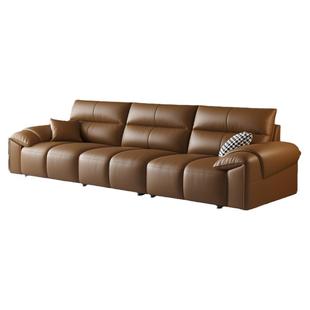 DDC意式黑爵士全真皮沙发客厅中古风黑色头层牛皮沙发高端新款