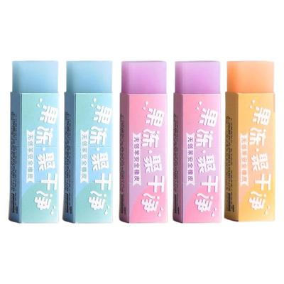 晨光果冻橡皮擦无屑超干净小学生专用不留痕幼儿园考试美术素描橡皮檫儿童安全无毒聚屑成条铅笔可擦橡皮文具