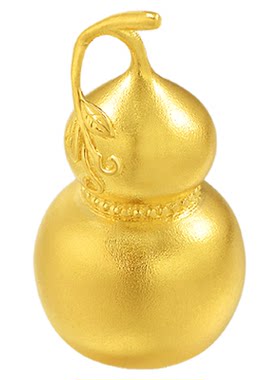 老庙黄金爬藤葫芦足金工艺摆件送礼送朋友生日礼物