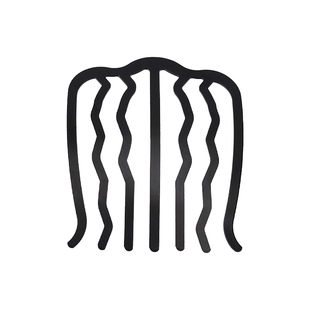 黑色丸子头盘发神器高级感发梳大号新款后脑勺倒插梳女士碎发发卡