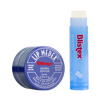 【自营】BLISTEX百蕾适小蓝罐保湿润唇膏7g+细致柔护润唇膏4.25g