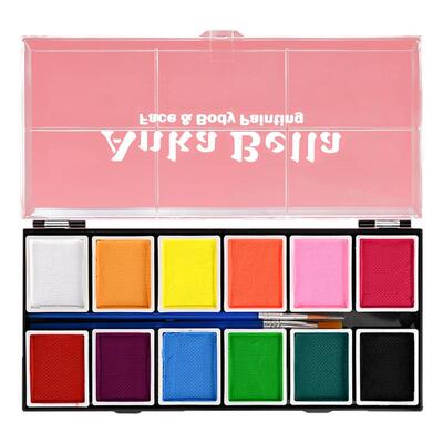 Anka Bella 欧美儿童面部彩绘人体彩绘水性彩-12色单色盘120克