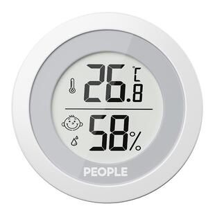 人民电器温度计高精度家用室内电子温湿度计婴儿房精准室温表
