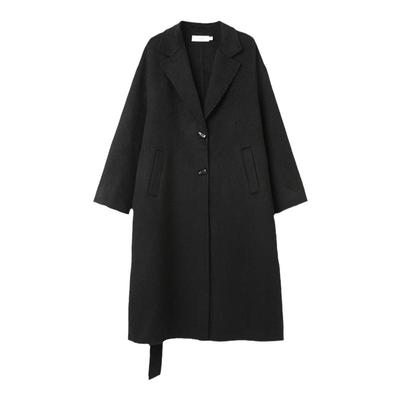 西町村屋气质骆驼绒双面呢大衣