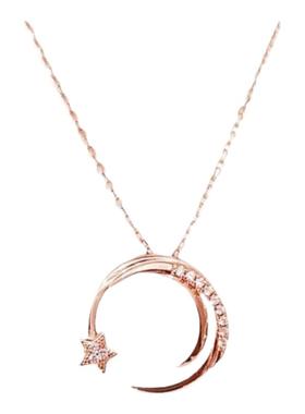 爱情密语18K金愿望之星项链