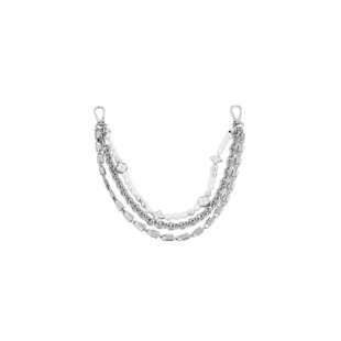 适用lv biker机车包装饰链条配件珍珠链子包包挂饰改造包链装饰链