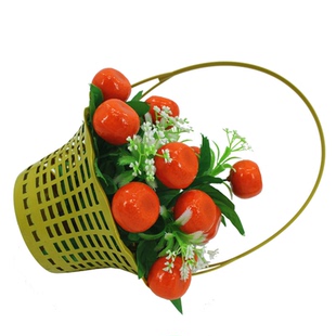 清明节扫墓花仿真水果花篮坟上用的花祭拜用品公墓前摆放花红苹果