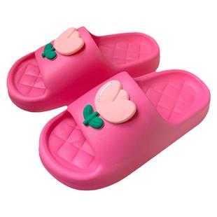 细细条 EVA防臭防滑浴室洗澡拖鞋女夏季居家用可爱郁金香凉拖外穿